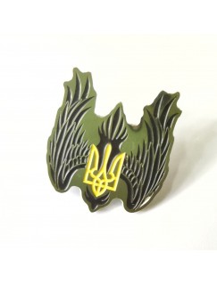 Значок герб України з крилами